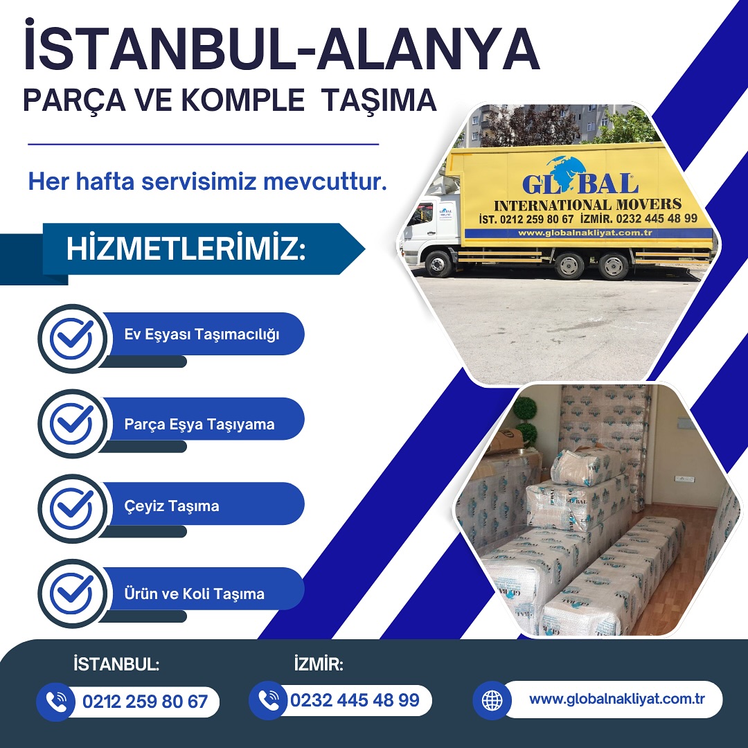 İstanbul Alanya Nakliyat Afişi