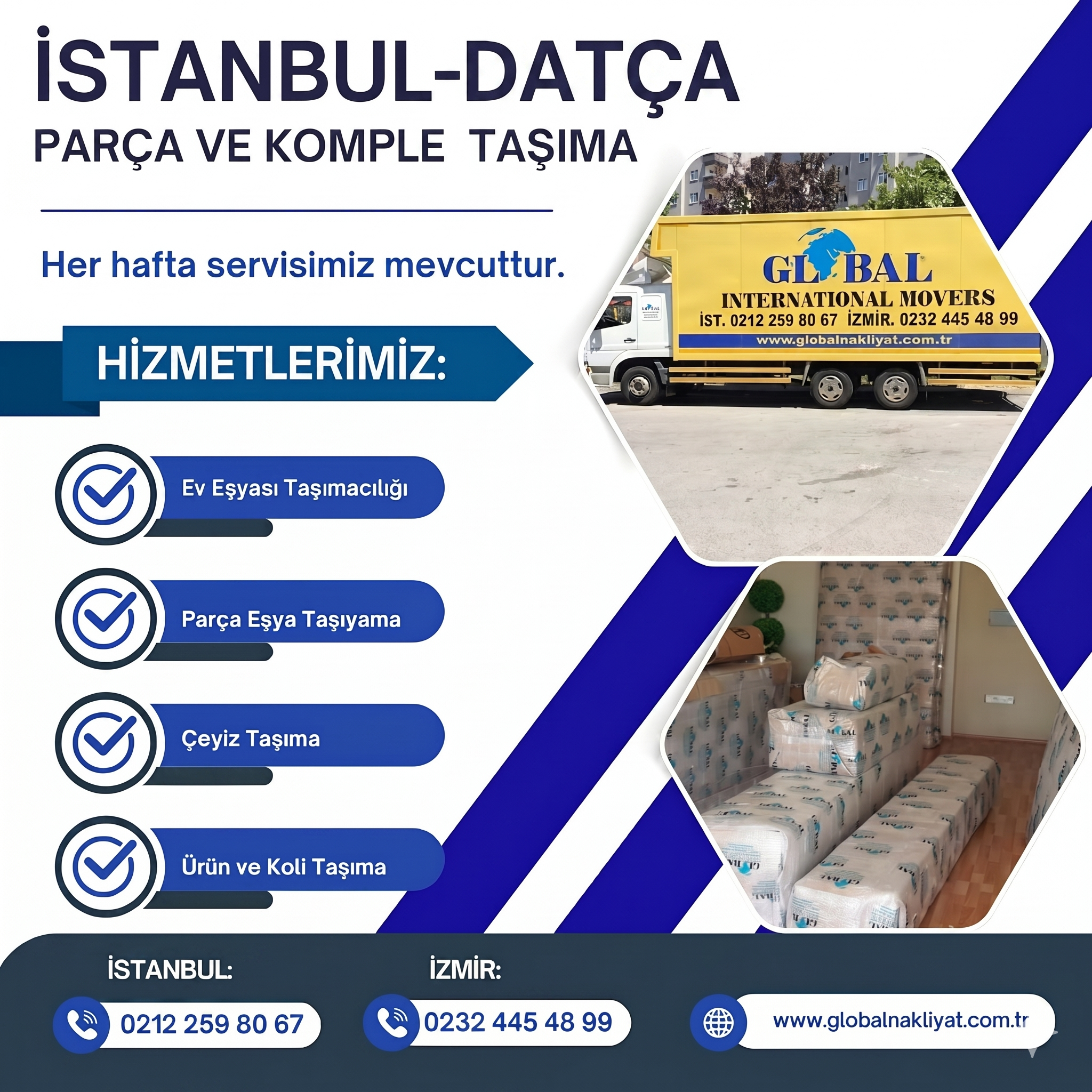 İstanbul Datça Nakliyat Afişi
