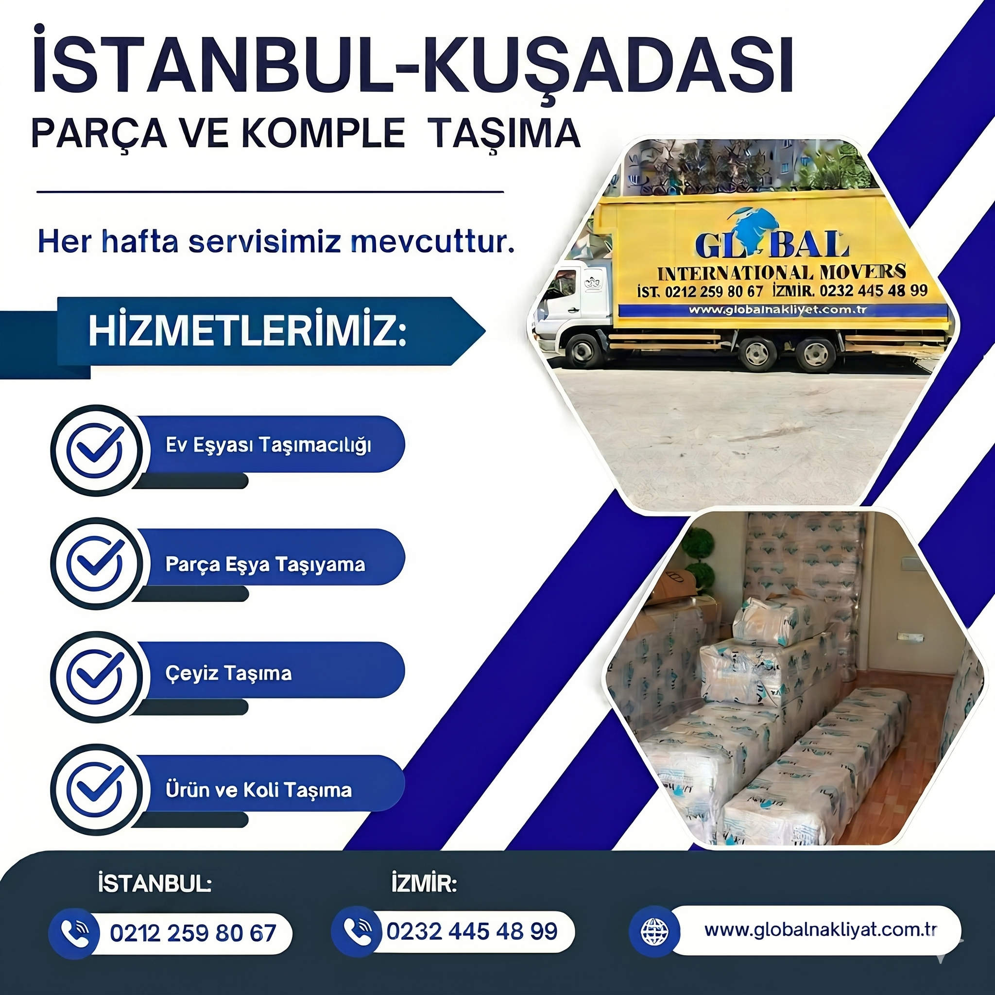 İstanbul Kuşadası Nakliyat Afişi