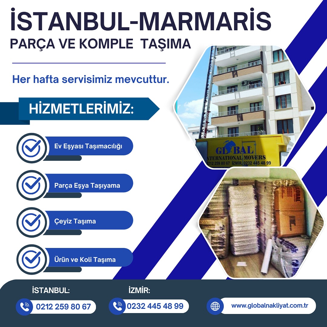 İstanbul Marmaris Nakliyat Afişi